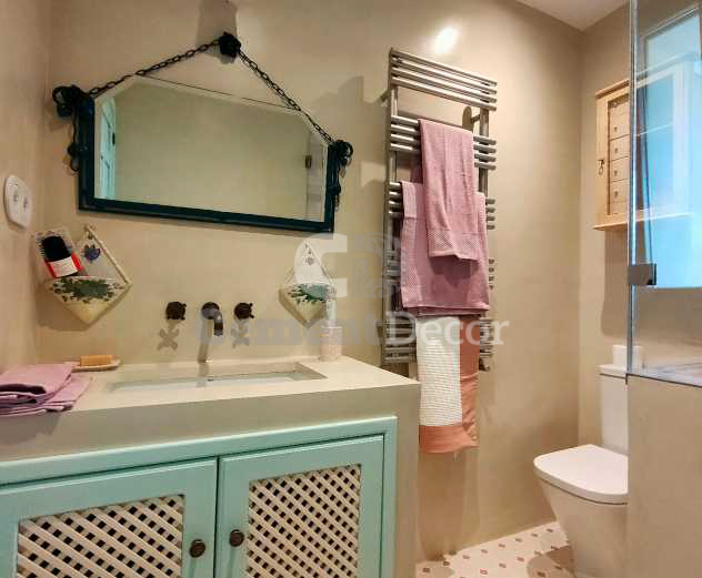 Suelo aplicado con microcemento Cement Decor