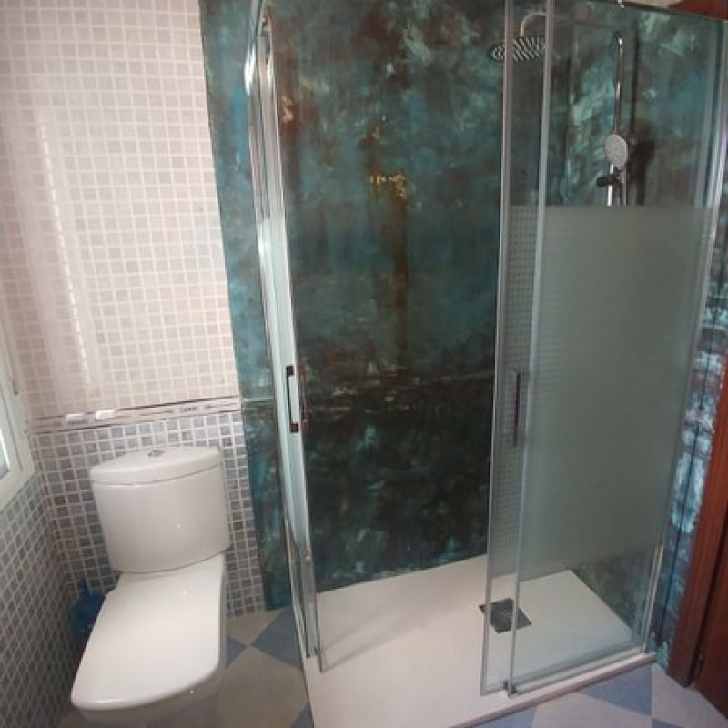 Ducha realizada en microcemento de CemetDecor