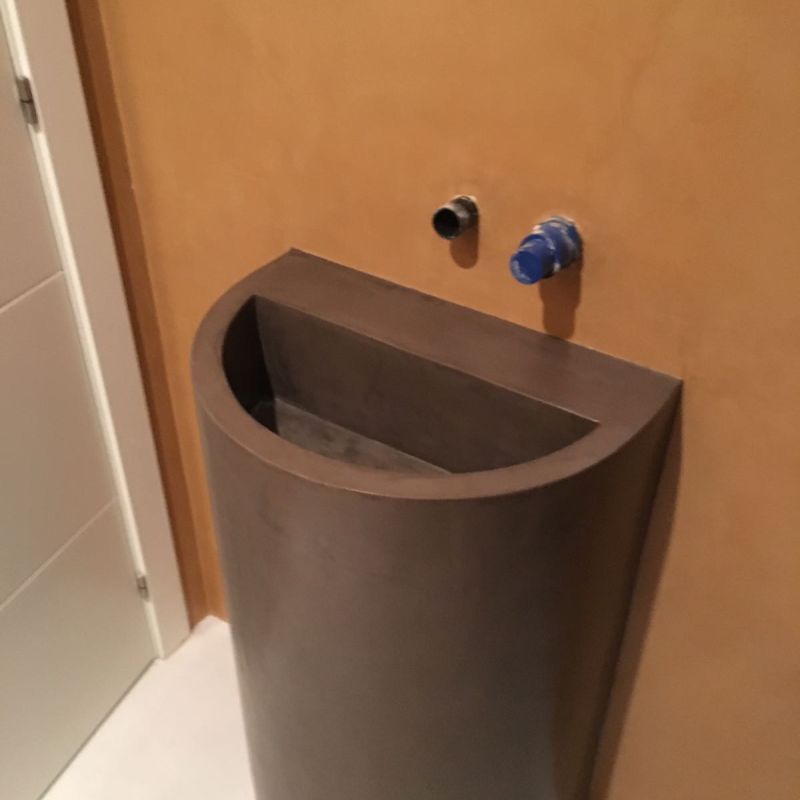 Lavabo de microcemento de CementDecor