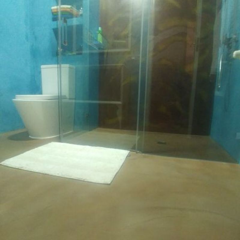 Baño completo en microcemento de CementDecor