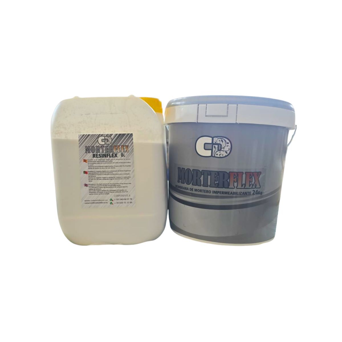 Mortero bicomponete Morterflex de CementDecor